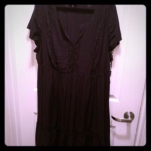 Torrid black challis dress